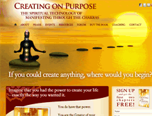 Tablet Screenshot of creatingonpurpose.net